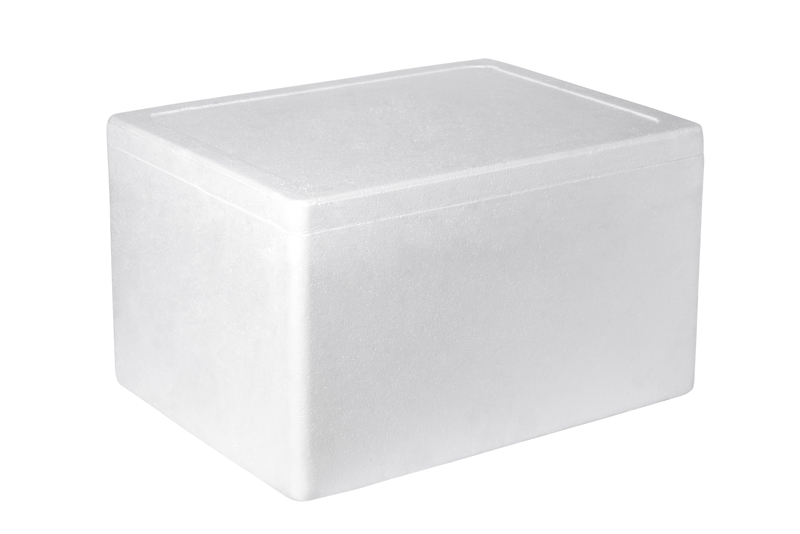 Styrofoam,Box,Isolated,On,White,Background