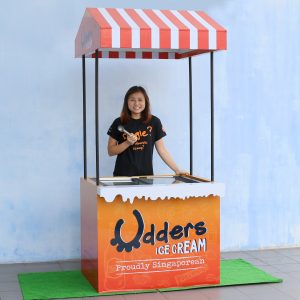 Cart rental for prepacked cups