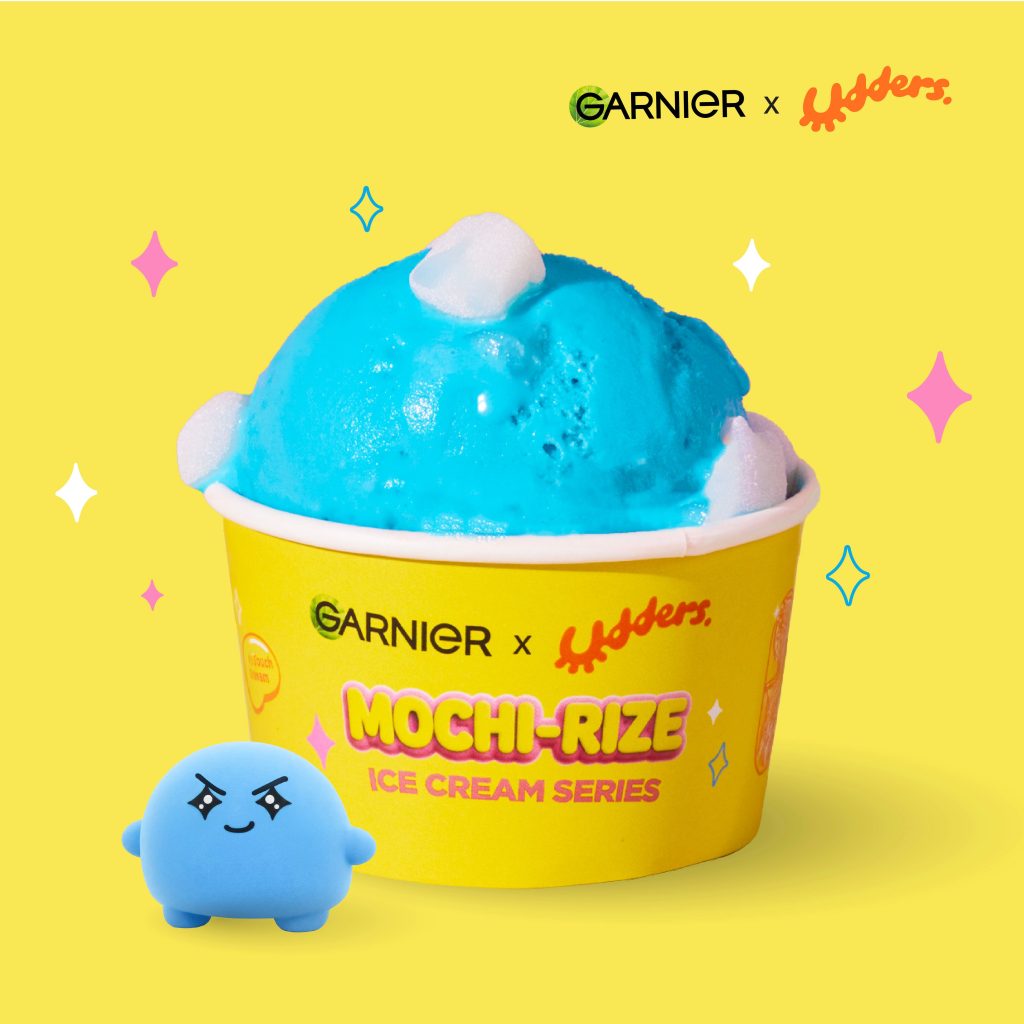 Baby Blue Vanilla Mochi-Scoop